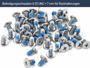 20 Befestigungsschrauben 6-32 UNC × 7 mm für Rackhalterungen